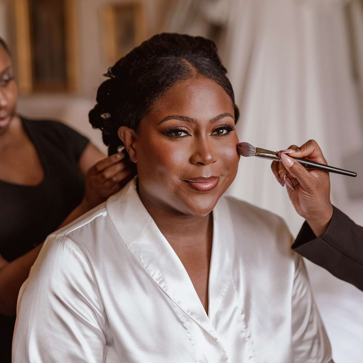 Professional makeup artistry at Ramstouch Beauty, Kwashieman Accra